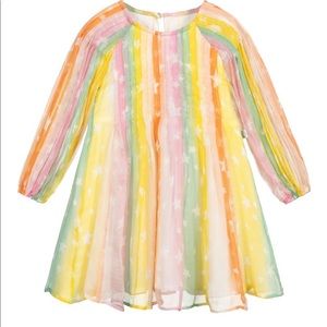 Stella McCartney kids baby silk rainbow dress
